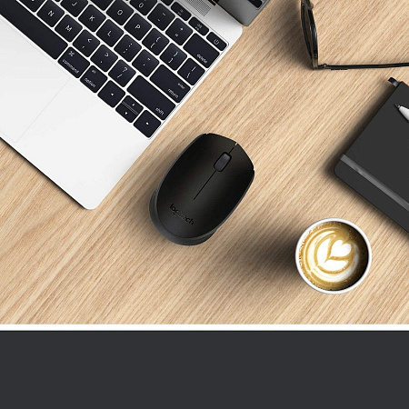 Wireless Mouse Logitech B170 OEM, 1000 dpi, 3 buttons, Ambidextrous, 69,3g., 1xAA, 2.4Ghz, Black