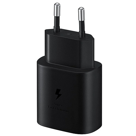 Samsung Wall Charger 1xType-C Super Fast Charging 25W (w/o cable), Black