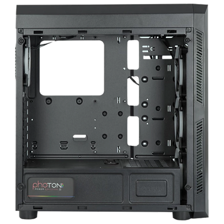 Case ATX Chieftec SCORPION II, w/o PSU, 0,6mm, 4x120mm RGB Ring, Front & Side Tempered Glass, 2xUSB3