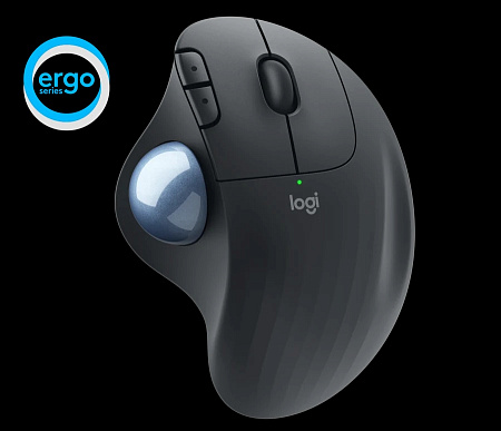 Wireless Trackball Mouse Logitech M575, 400-2000 dpi, 5 buttons, Ergonomic, 1xAA, Unifying, 2.4Ghz+B