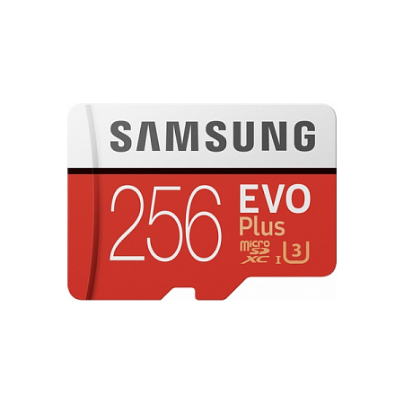 Карта памяти Samsung EVO Plus MicroSD, 256Гб (MB-MC256HA/RU)