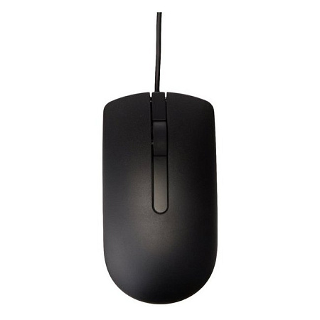 Mouse Dell MS116, Optical, 1000dpi, 3 buttons, Ambidextrous, Black, USB