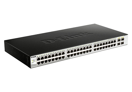 48-port 10/100/1000BASE-T, D-Link DGS-1210-52/ME/A1A