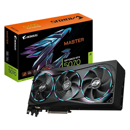 Видеокарта Gigabyte GV-N5070AORUS M-12GD, 12ГБ GDDR7 192бит,процессоры ,оперативная память, ssd, M2, hdd, кейсы