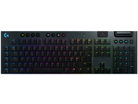 Gaming Wireless Keyboard Logitech G915, Mechanical, Ultra thin, GL Tactile, Aluminum, Media сontrols Gaming Wireless Keyboard Logitech G915, Mechanical, Ultra thin, GL Tactile, Aluminum, Media сontrols