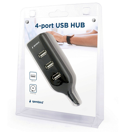 USB 2.0 Hub 4-port Gembird "UHB-CT02", mini size