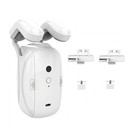 Smart Curtain Motor Electric Cornice WiFi Rechargeable 4000mAh, White