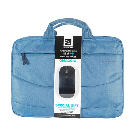 Tucano Bag Idea 15.6" + Wireless Mouse, Blue