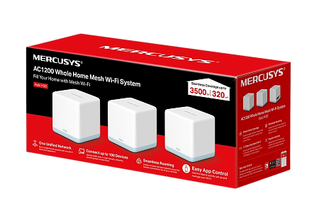 Домашняя Mesh Wi-Fi система MERCUSYS Halo H30 (3-pack), Белый