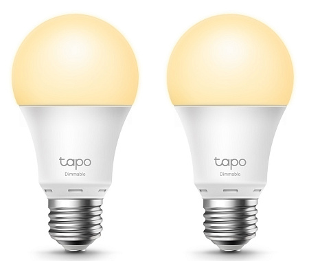 TP-LINK "Tapo L510E(2-pack)", Smart Wi-Fi LED Bulb with Dimmable Light, 2700K, 806lm