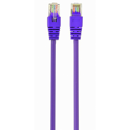  2m, Patch Cord  Purple, PP12-2M/V, Cat.5E, Cablexpert, molded strain relief 50u" plugs