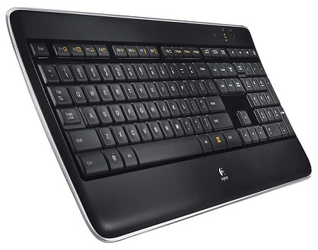 Клавиатура Logitech K800, Беспроводное, Чёрный