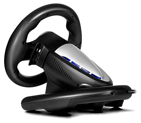 Wheel  SVEN GC-W500, 9.5", 180 degree, Pedals,  2-axis, 10 buttons, Vibration feedback, USB