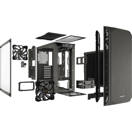 Case ATX be quiet! Pure Base 500, w/o PSU, 2x140mm, Insulation mats, PSU shroud, Dust filter, Temper