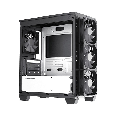 Case mATX GAMEMAX Aero Mini, w/o PSU, 0.6mm, 4x120mm ARGB, ARGB Hub, Front Mesh, Tempered Glass, DF,