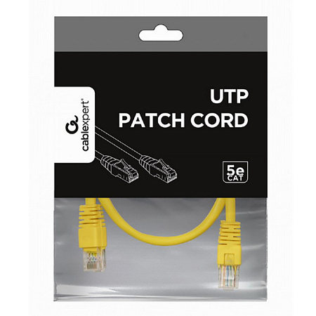 0.25m, Patch Cord Yellow, PP12-0.25M/Y, Cat.5E, Cablexpert, molded strain relief 50u" plugs 0.25m, Patch Cord Yellow, PP12-0.25M/Y, Cat.5E, Cablexpert, molded strain relief 50u" plugs