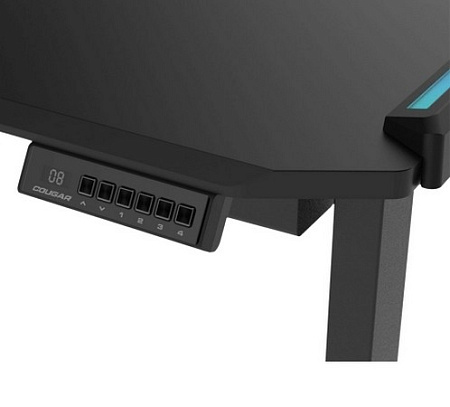 Gaming Desk Cougar E-DEIMUS Width 1224mm, Depth 605mm,Heigh 720-1150mm, Electrical motors, Dual-side Gaming Desk Cougar E-DEIMUS Width 1224mm, Depth 605mm,Heigh 720-1150mm, Electrical motors, Dual-side