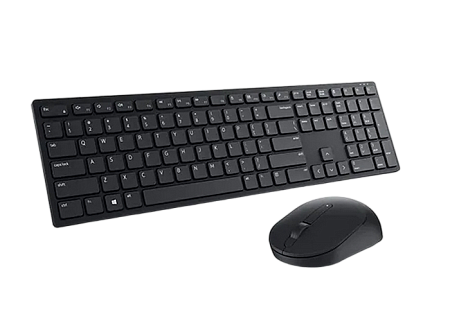 Wireless Keyboard & Mouse Dell KM5221W, Multimedia keys, 2.4Ghz, Russian, Black
