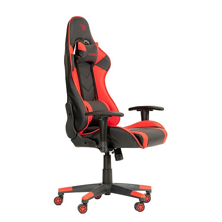 Gaming Chair Havit GC932, Headrest & Lumbar cushion, 2D Armrest, 166 degrees, Black/Red