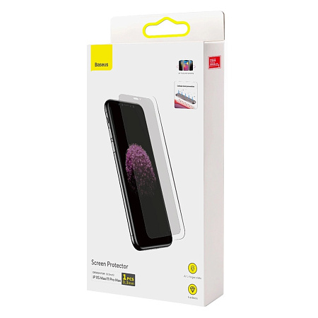 Baseus Full Cover Tempered Glass Screen Protector for Apple iPhone 11 Pro Max