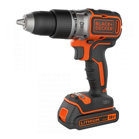 Hammer Drill/Driver BRUSHLESS Black+Decker (BL188KB-QW) 18V Li-Ion 2x1.5 Ah + Kitbox, LED ,2 Speed 0 Hammer Drill/Driver BRUSHLESS Black+Decker (BL188KB-QW) 18V Li-Ion 2x1.5 Ah + Kitbox, LED ,2 Speed 0