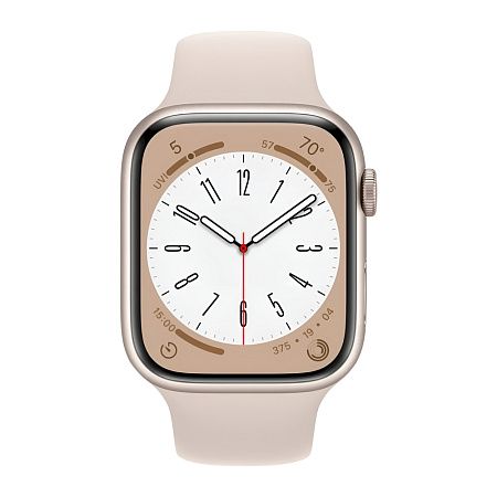 Apple Watch Series 8 GPS 45mm, Starlight Aluminium Starlight Sport Band