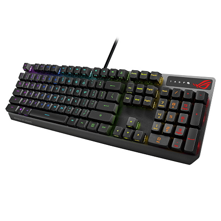 Gaming Keyboard Asus Strix Scope RX, Mechanical, RX Red Optica SW, RGB, PBT, IP57, USB Passthrough, 