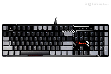 Клавиатура Bloody B808N, Проводное, Чёрный | Серый