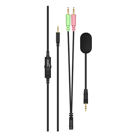 Gaming Headset SVEN AP-G999MV, 50mm drivers, 20-20000Hz, 16 Ohm, 98dB, 300g., 3.5mm(4pin), Black Gaming Headset SVEN AP-G999MV, 50mm drivers, 20-20000Hz, 16 Ohm, 98dB, 300g., 3.5mm(4pin), Black