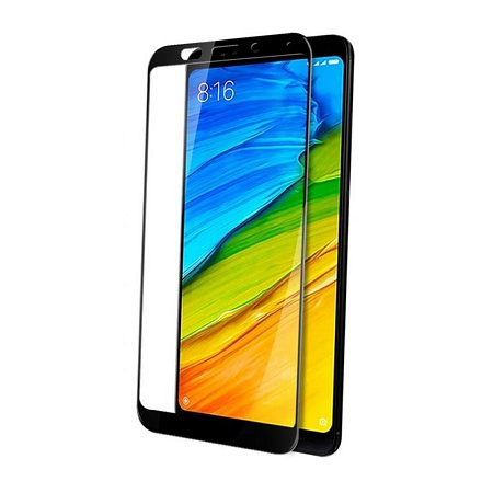 Helmet Glass Full Coverage 2.5D Frame Xiaomi Redmi 5, Black