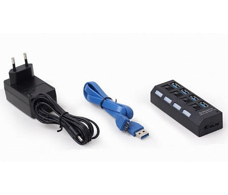 USB  3.0 Hub 4-port Gembird "UHB-U3P4-22", Black