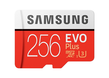 Карта памяти Samsung EVO Plus MicroSD, 256Гб (MB-MC256HA/RU)