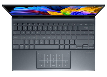 Ноутбук 14" ASUS Zenbook 14 UM425UA, Pine Grey, AMD Ryzen 5 5500U, 16Гб/512Гб, Без ОС