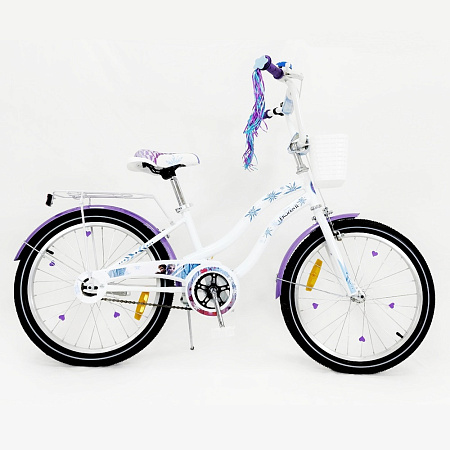 Frozen Children's Bicycle, 20",Steel frame, Aluminum rim, Ring, Hand brake, White