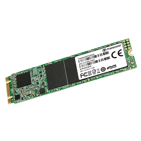 .M.2 SATA SSD  480GB Transcend "TS480GMTS820S" [80mm, R/W:560/510MB/s, 50K/75K IOPS, SM2258, 3D TLC]