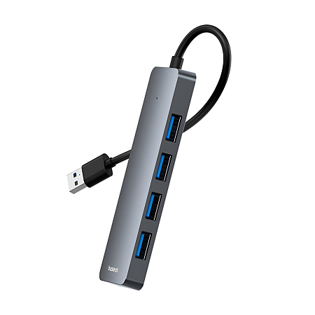 Baseus HUB 4in1 USB-A 3.0 to 4*USB-A 3.0 UltraJoy Series, Space Grey