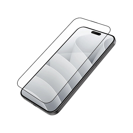 Helmet Diamond Glass 5D iPhone 15, Black Helmet Diamond Glass 5D iPhone 15, Black