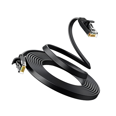 UGREEN Cat6 Flat Ethernet Cable, U/UTP, 1m, Black