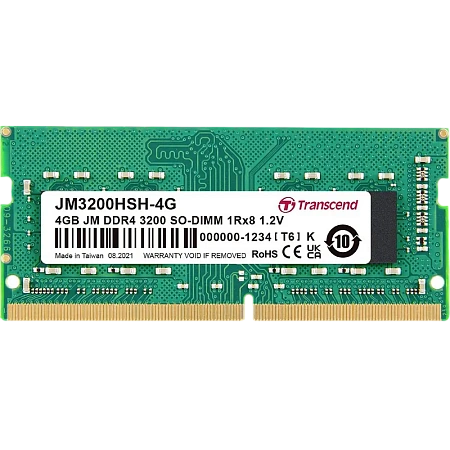 Оперативная память Transcend JM3200HSH-4G, DDR4 SDRAM, 3200 МГц, 4Гб,процессоры ,оперативная память, ssd, M2, hdd, кейсы