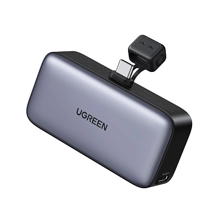 UGREEN Power Bank Mini with Foldable Stand 5000mAh, 22,5W, Grey