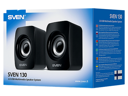 Speakers SVEN "130" Black, 6w, USB power