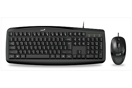Keyboard & Mouse Genius Smart KM-200, 12 Fn keys, Concave keycap, Spill resistant, 1000dpi, 3 button