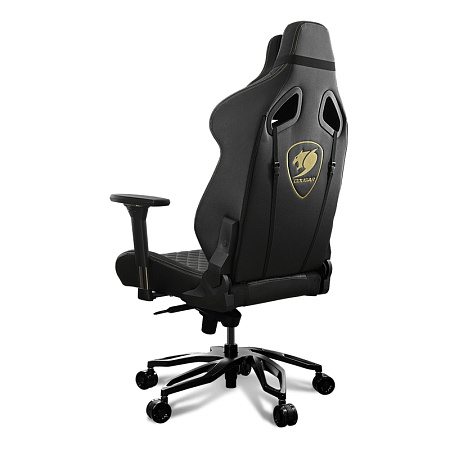 Gaming Chair Cougar ARMOR TITAN PRO Royal Black/Gold, User max load up to 160kg / height 160-195cm
