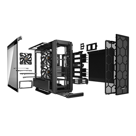 Case ATX be quiet! Silent Base 802, w/o PSU, 3x140mm, Fan controller, Iinsulation mats, TG, DF, 2xUS