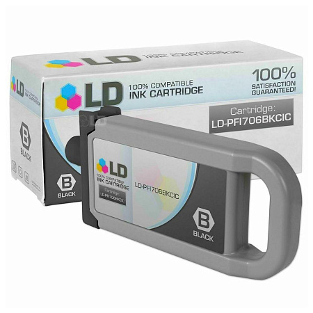 Ink Cartridge Canon PFI-706B, Black, 700ml for iPF84xx & iPF94xx series