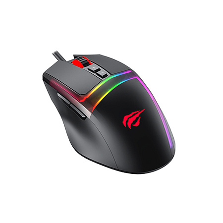 Gaming Mouse Havit MS953, 1000-10000dpi, 7 buttons, Programmable, RGB, 1.6m, USB