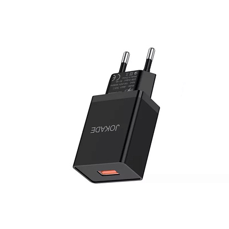 Jokade Wall Charger with Cable USB to Type-C Single Port 5A JB022, Black