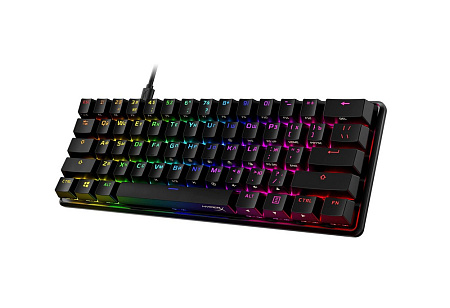 Gaming Keyboard HyperX Alloy Origins 60, Mechanical, 60% form factor, Linear SW, PBT keycaps, Alumin