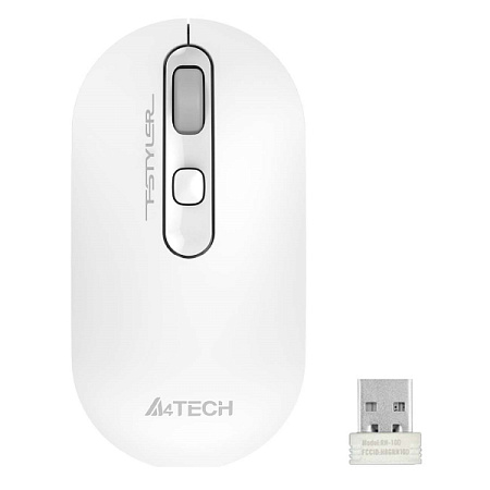 Wireless Mouse A4Tech FG20, 1200-2000 dpi, 4 buttons, 85g, Ambidextrous, 4-Way Wheel, 2xAAA, 2.4Ghz,
