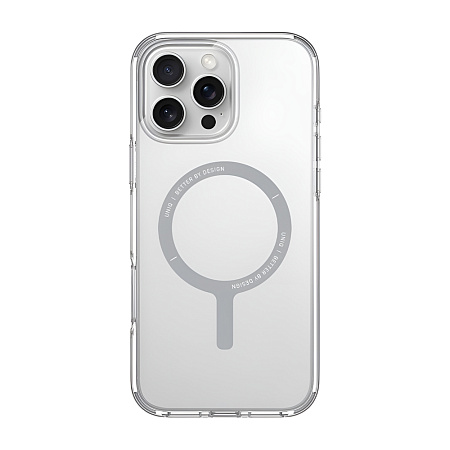 Uniq Case for iPhone 16 Pro Hybrid Clario (ECO) with Magclick Charging, Clear